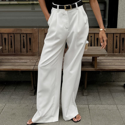 Ilena| High Waist Trousers with Wide Legs