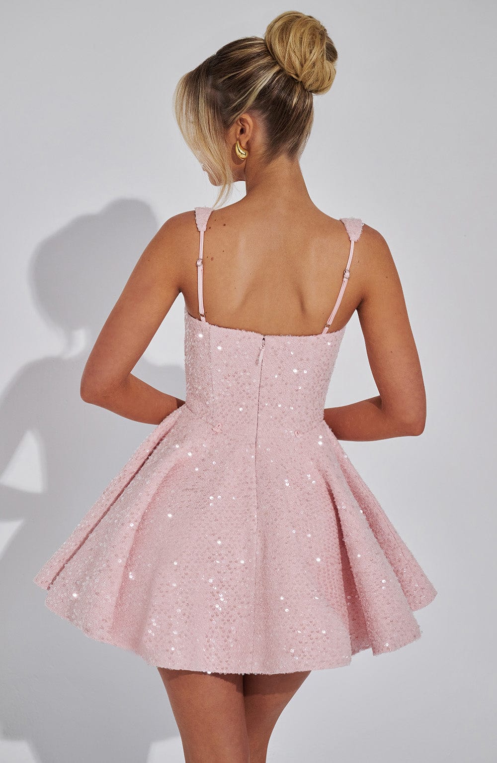 Party Dress With Sequins And Large Bow Mini Dress For Women