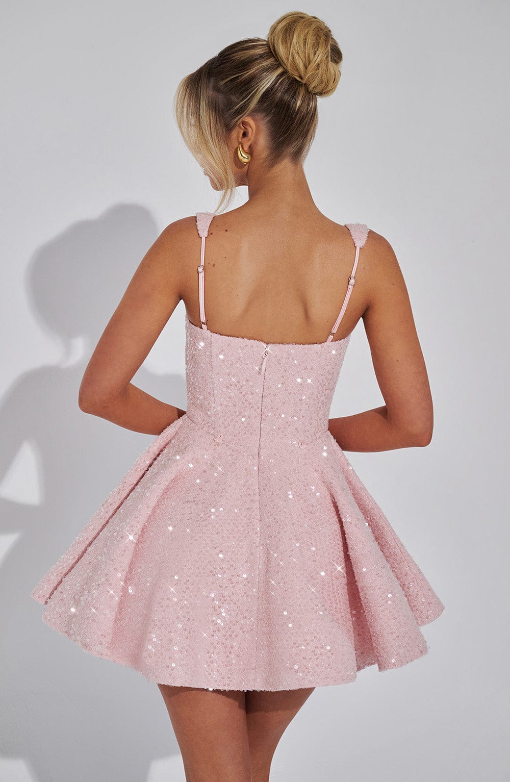 Party Dress With Sequins And Large Bow Mini Dress For Women