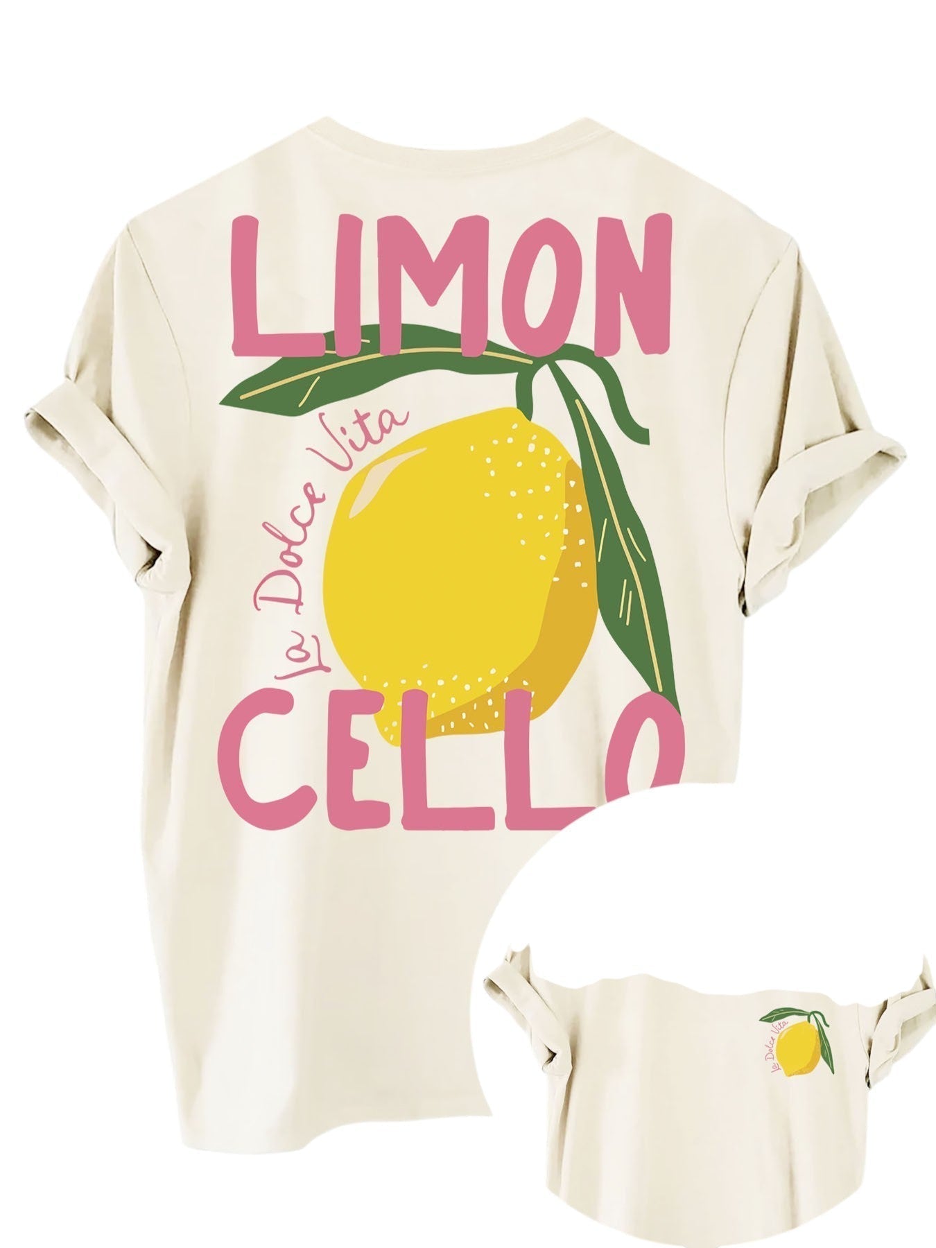 Comfortable Women's T-shirt with Lemon Print