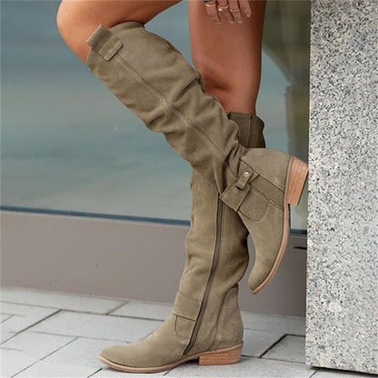 Trendy comfortable cowboy boots with playful details and elegant appearance