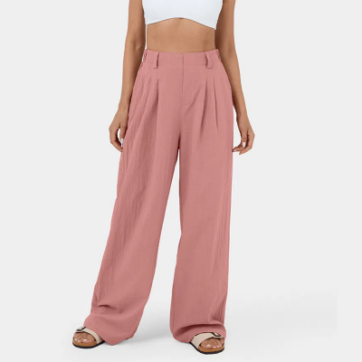 Charaya | Pants with High Waist and Pleats