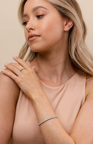 Luxury Women's Bracelet with Crystals and Adjustable Closure