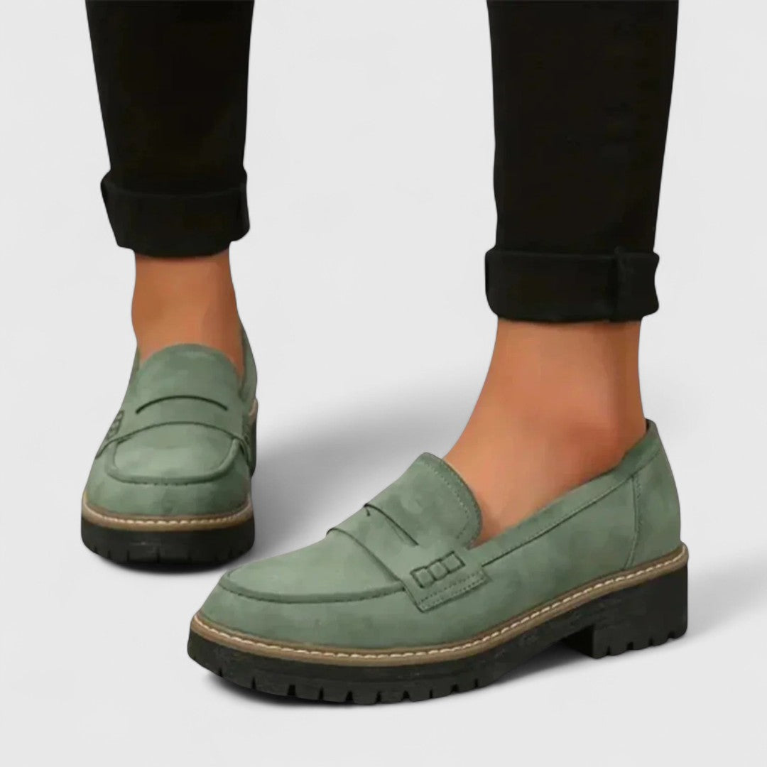 Elegant Orthopedic Loafers With Chunky Sole