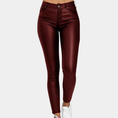 Comfortable stretch leggings with high waist for women
