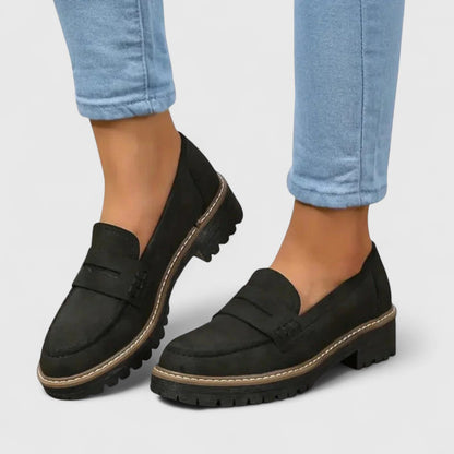 Elegant Orthopedic Loafers With Chunky Sole