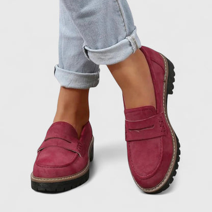 Elegant Orthopedic Loafers With Chunky Sole