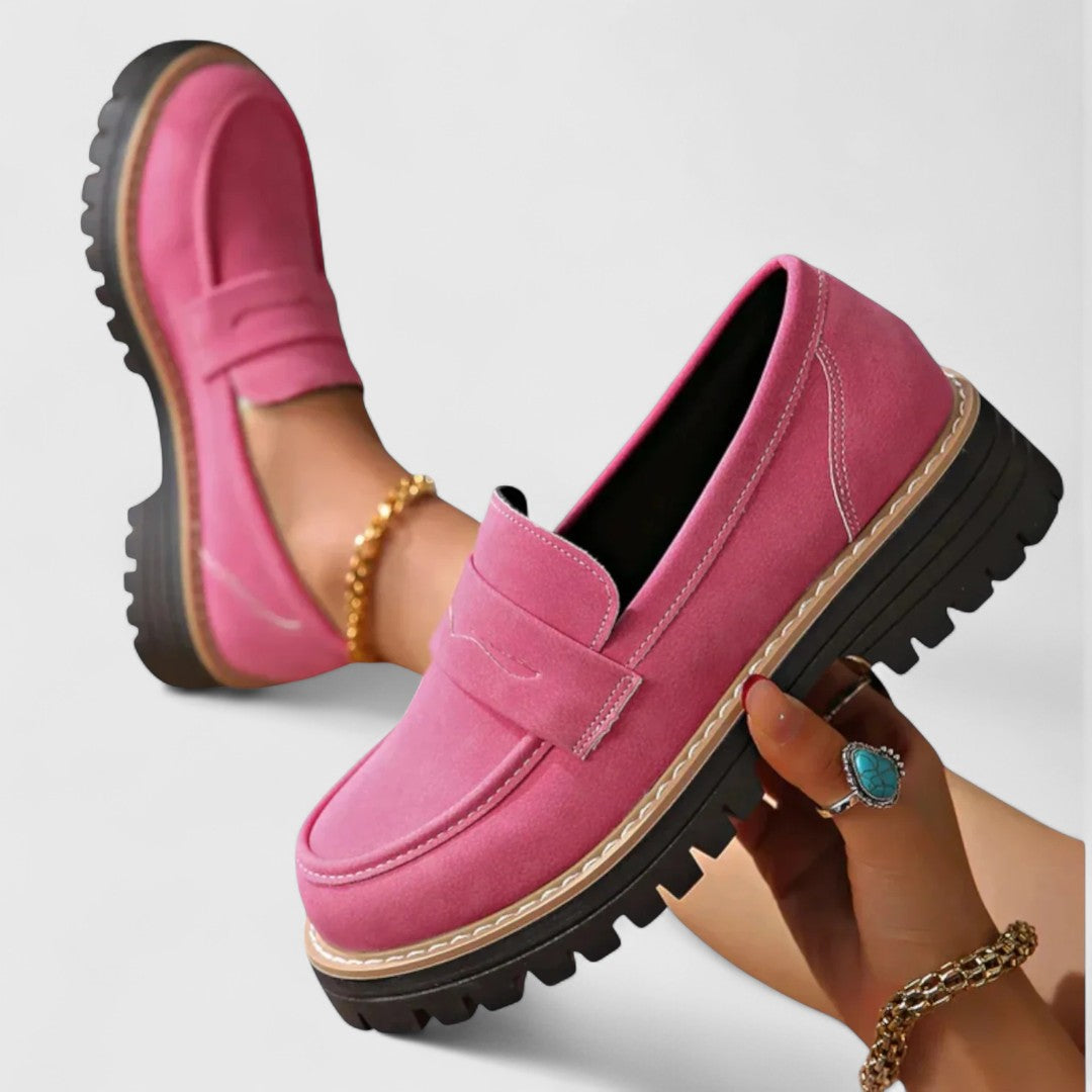 Elegant Orthopedic Loafers With Chunky Sole