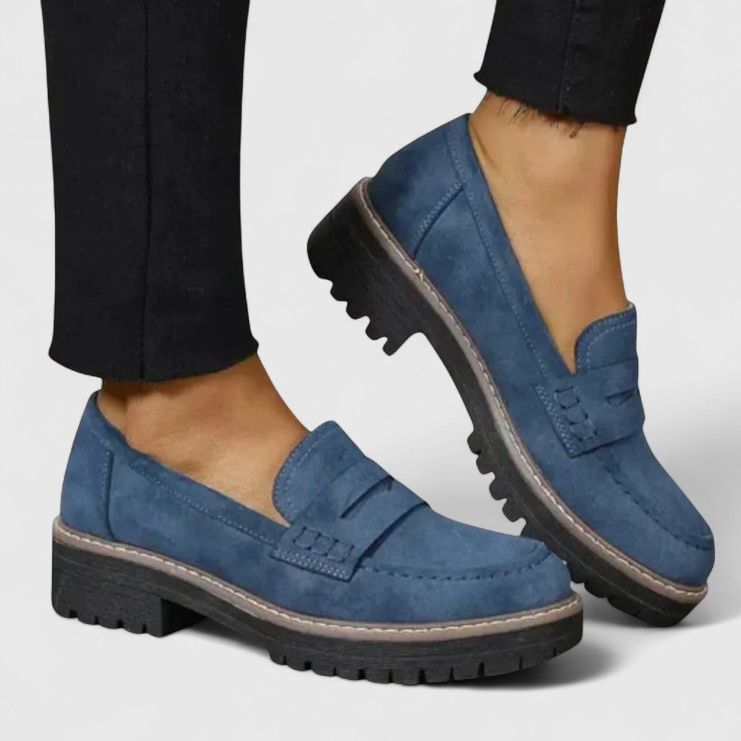 Elegant Orthopedic Loafers With Chunky Sole