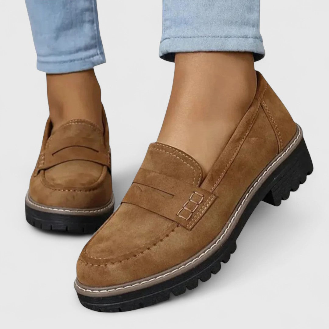 Elegant Orthopedic Loafers With Chunky Sole