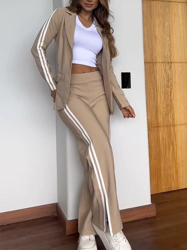 Arlette | Sporty Co-Ord Set with Blazer and Wide Pants