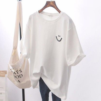 Claudia | Oversized Smiley T-Shirt
