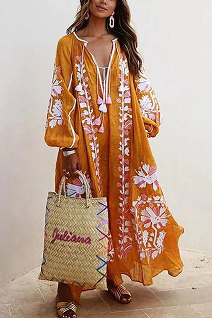 Paisleigh | Elegant Ladies Boho Maxi Dress