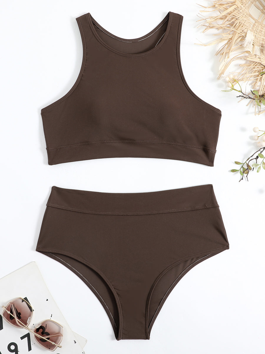 Britney | High-Neck Bikini with High-Waisted Bottom