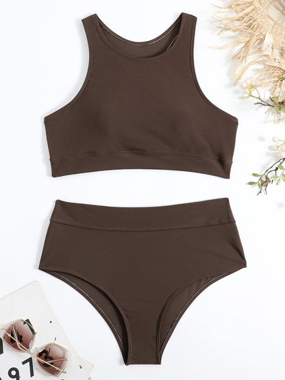 Britney | High-Neck Bikini with High-Waisted Bottom