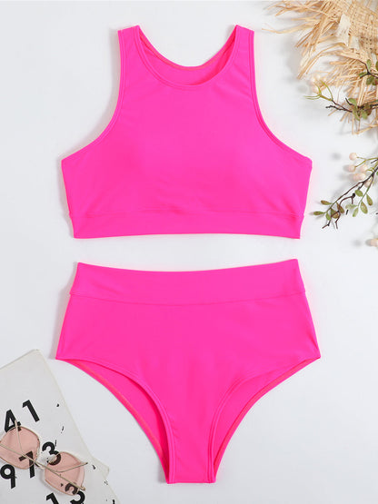 Britney | High-Neck Bikini with High-Waisted Bottom