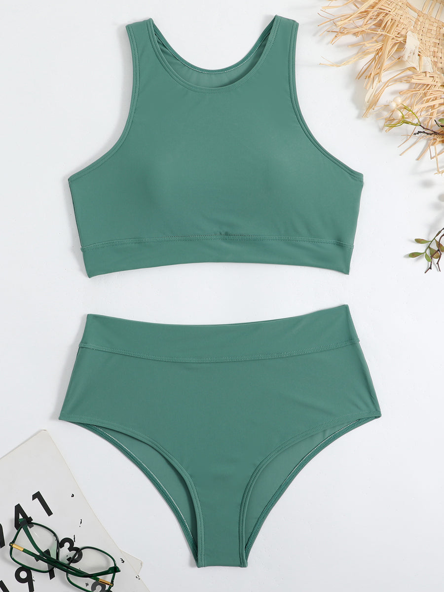 Britney | High-Neck Bikini with High-Waisted Bottom