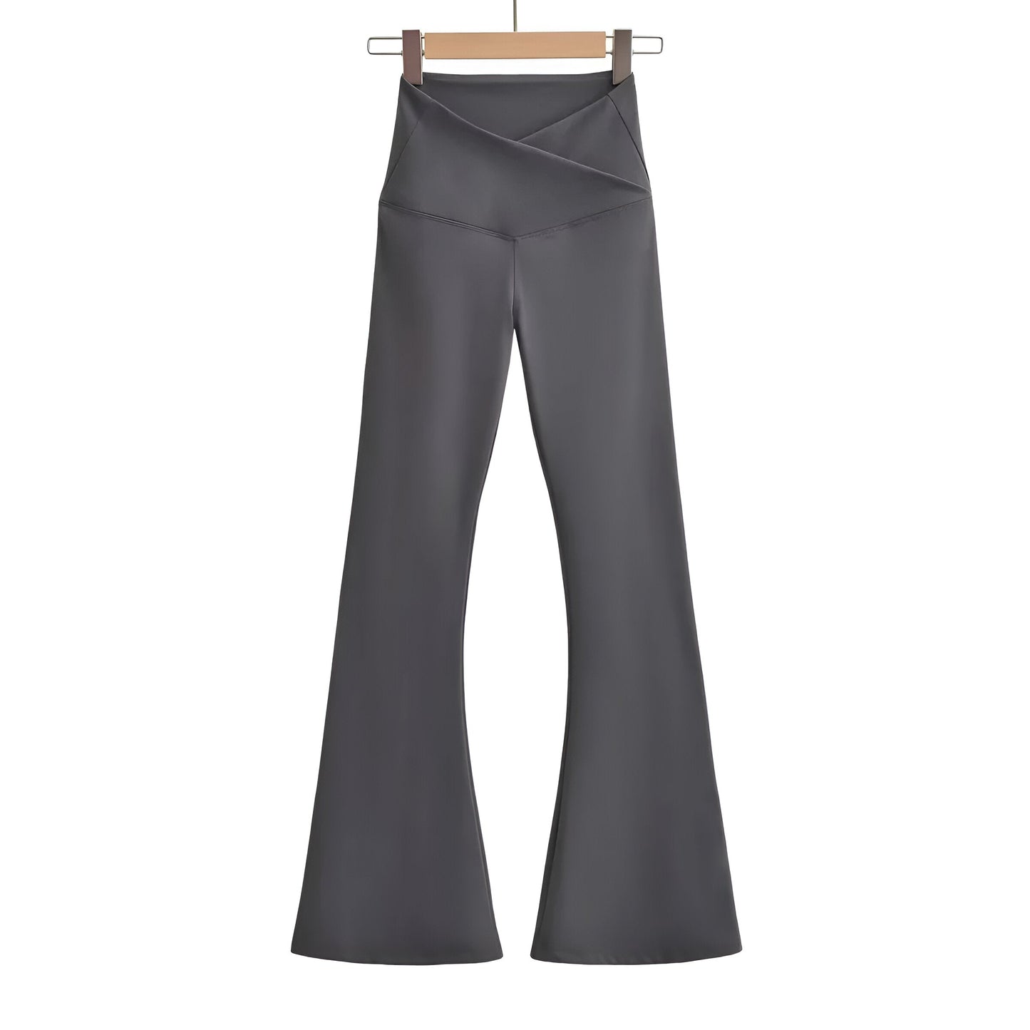 Trendy Comfortable Women's Flared Pants with High Waist
