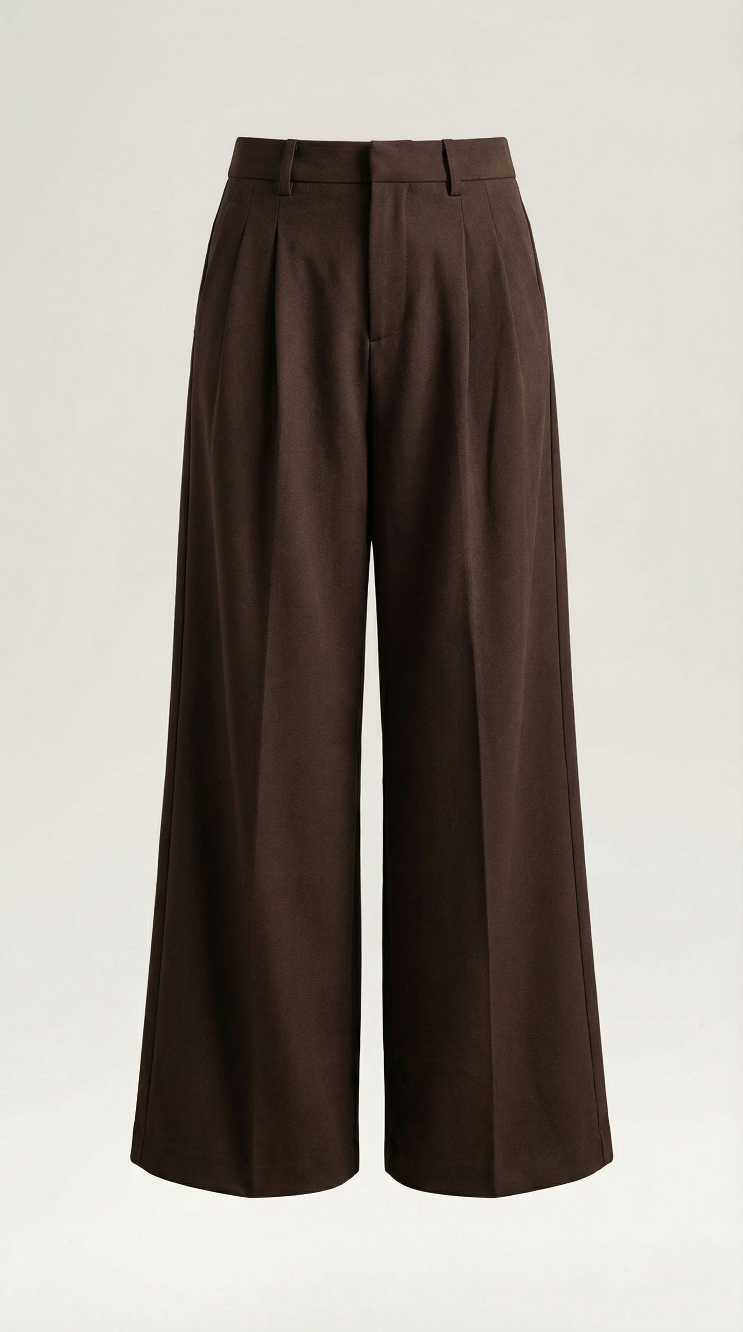 Comfortable Women's Trousers With High Waist And Wide Legs