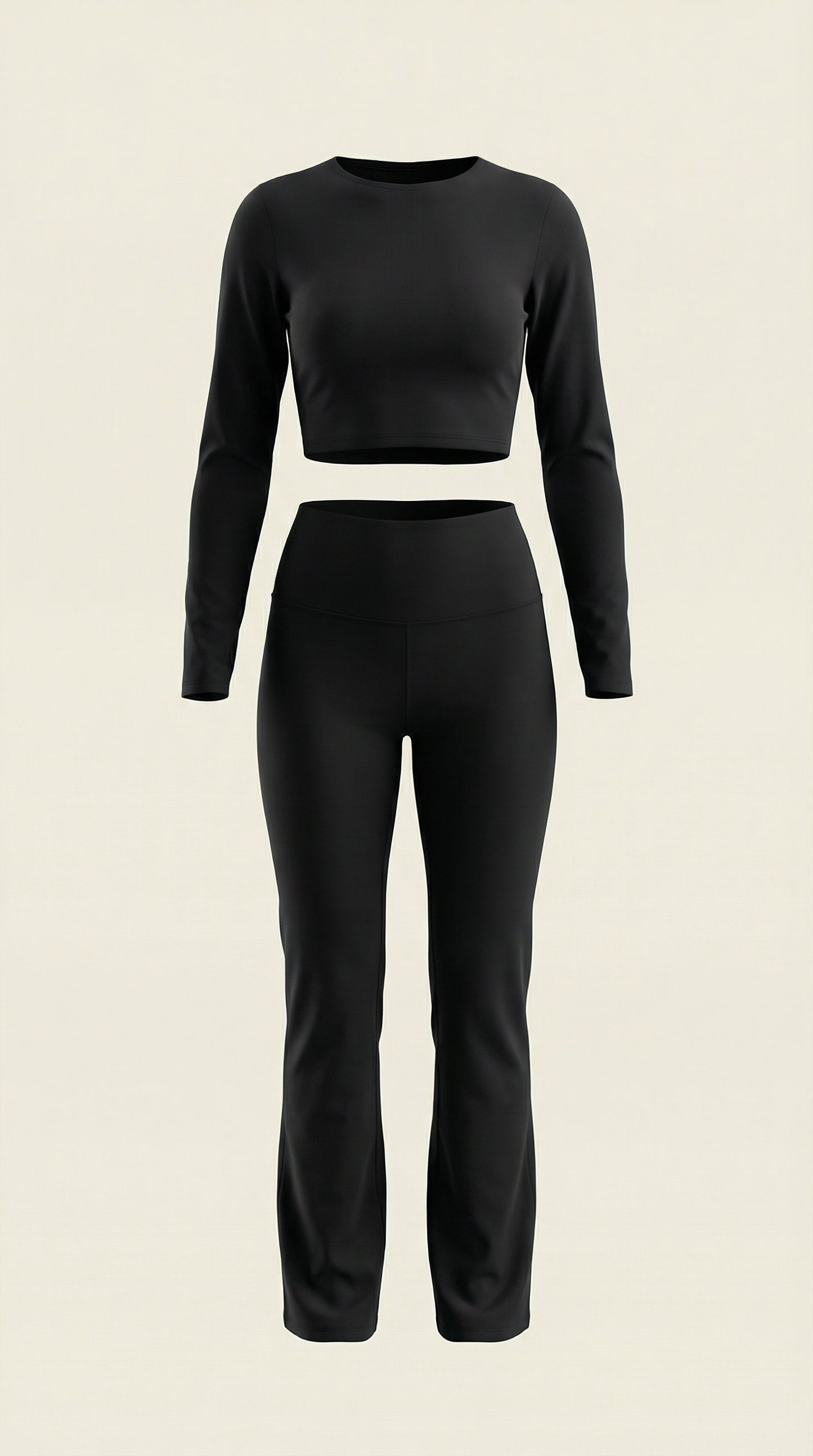 Trendy Co-Ord Set For Women With Crop Top And Flared Pants