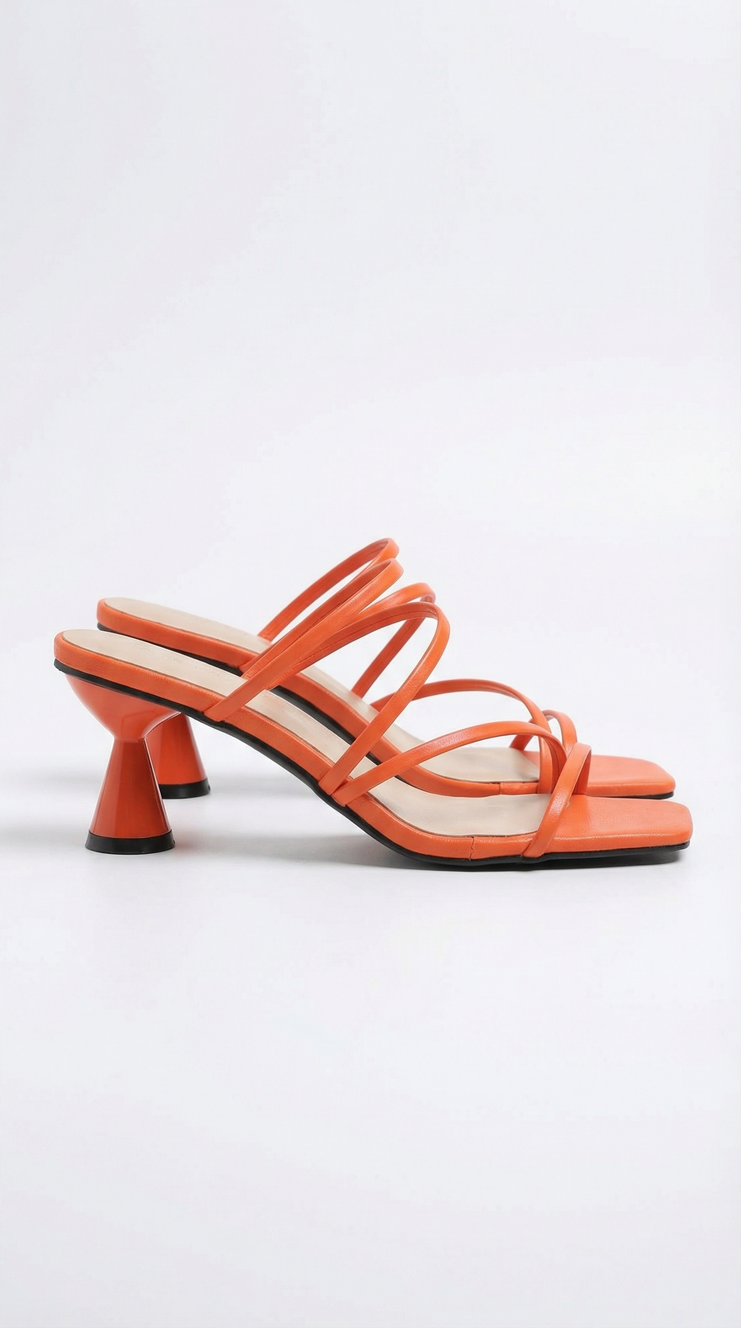 Sandals With Straps And Kitten Heel For Women