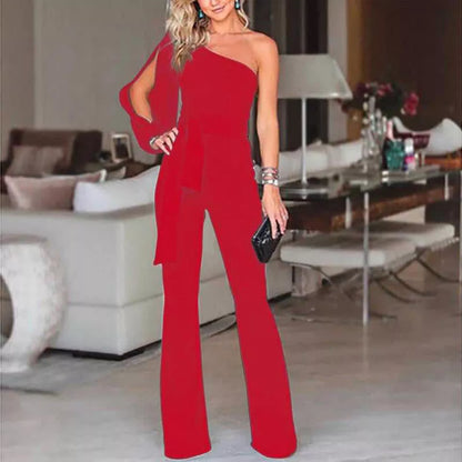 Femke | One-Shoulder Jumpsuit with Elegant Twist