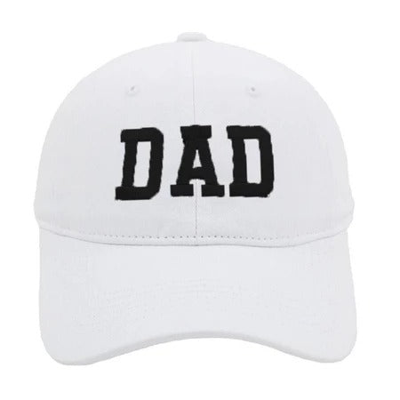 Stylish Baseball Cap With Embroidered Mom/Dad Lettering
