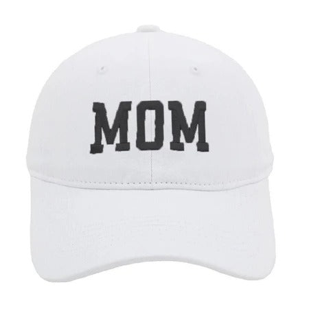 Stylish Baseball Cap With Embroidered Mom/Dad Lettering