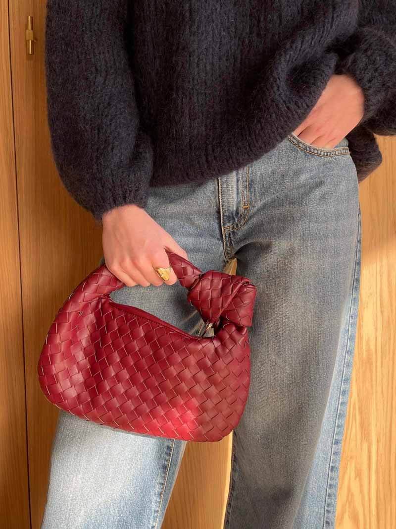 Blair | Luxury Braided Metallic Handbag
