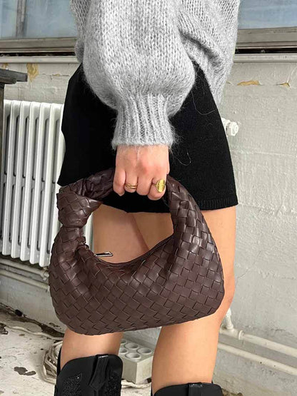 Blair | Luxury Braided Metallic Handbag