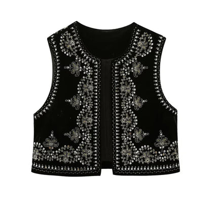 Ember | Embroidered Vintage Vest