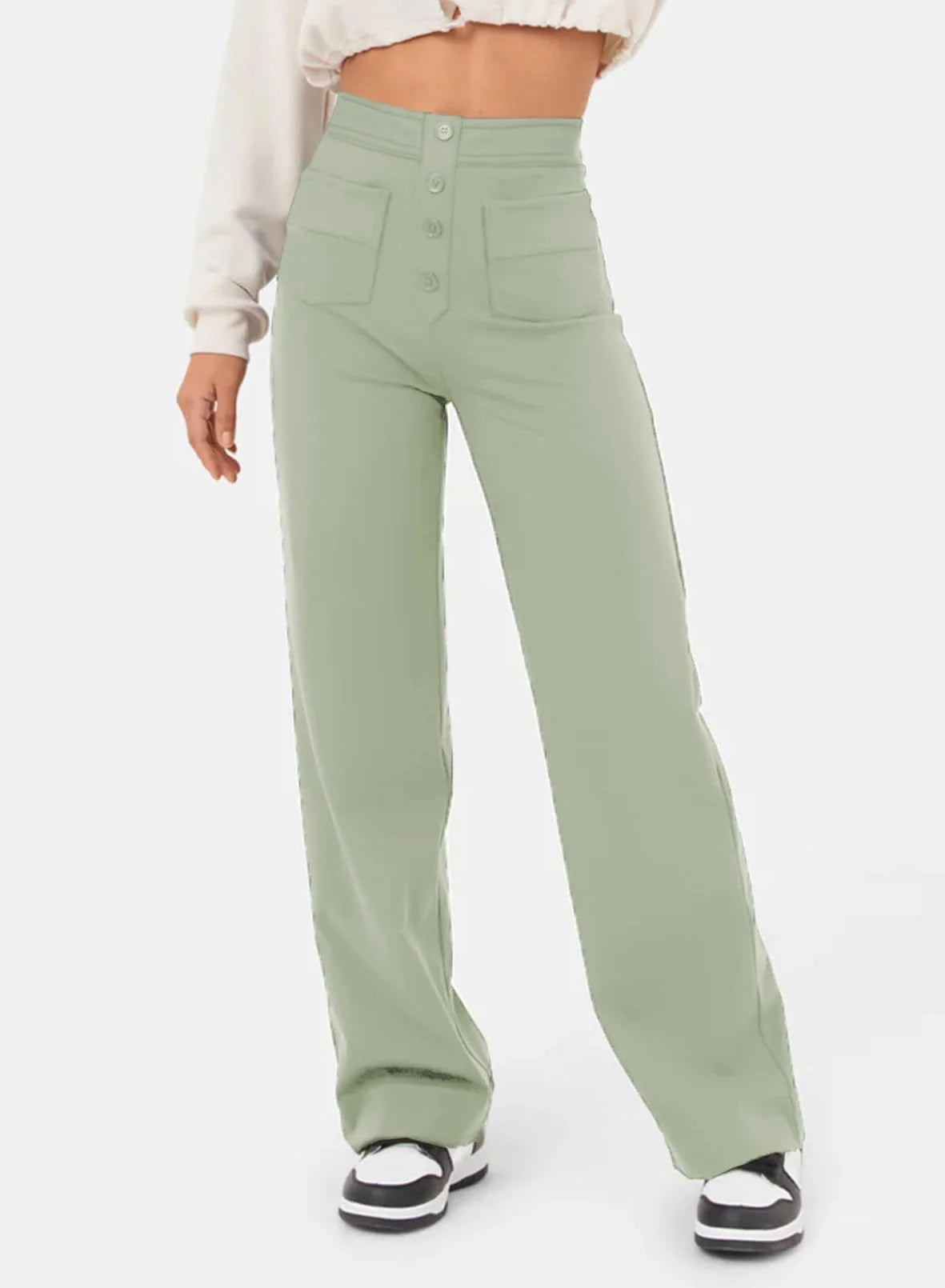 Amalie | High Waist Wide Leg Pants
