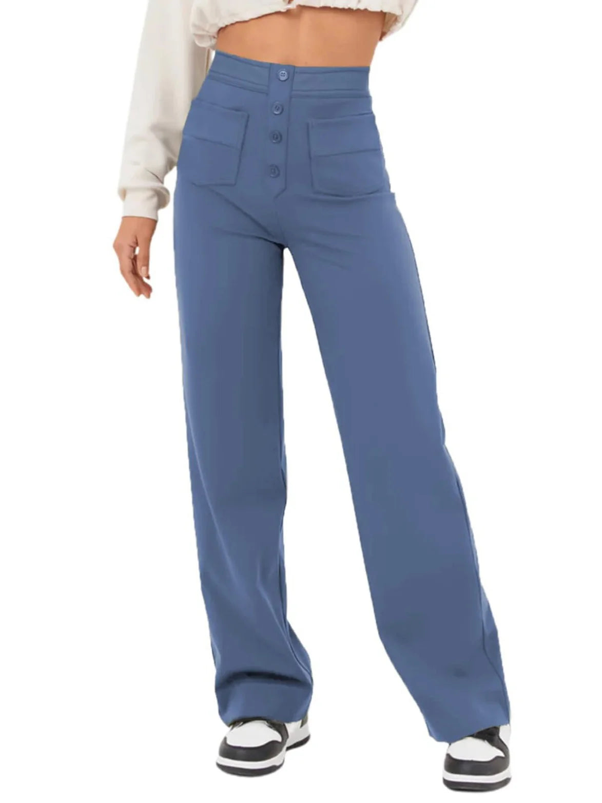 Amalie | High Waist Wide Leg Pants