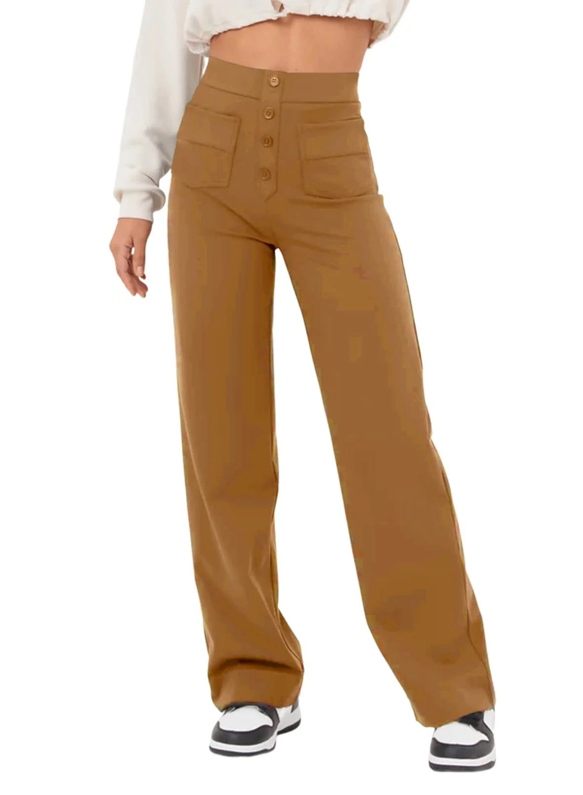 Amalie | High Waist Wide Leg Pants