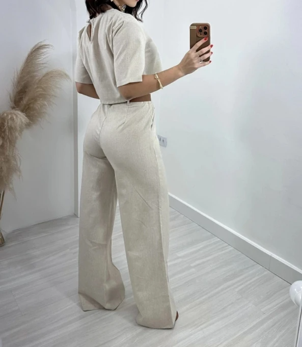 Pauline | Casual Two-piece Set with Flared Pants