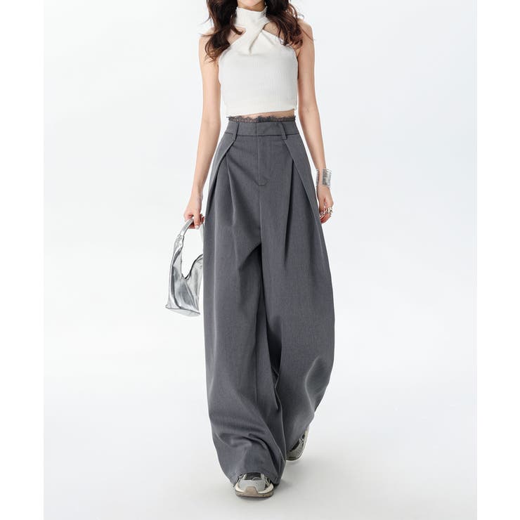 Ren | Wide Trousers with High Waist