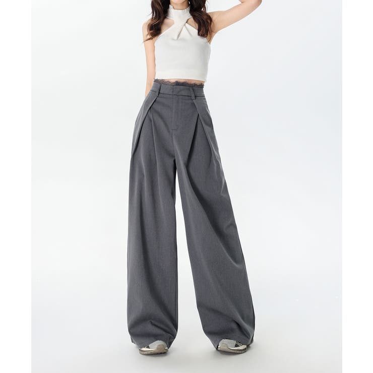 Ren | Wide Trousers with High Waist