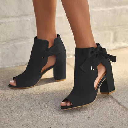 Odessah | Chic Tie-Up Ankle Boots