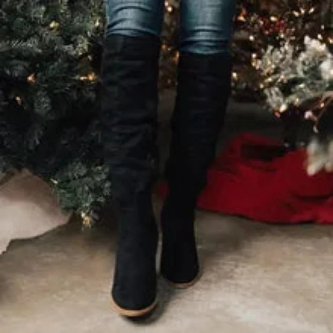 Trendy comfortable cowboy boots with playful details and elegant appearance